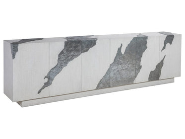 Oak Sideboard in 2 Sizes with Natural Form Zinc Clad Designs