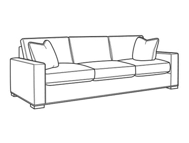 Maxwell Long Sofa by CR Laine, Fabric or Leather