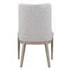 Dining Chair in Light Grey Tweed Performance Fabric