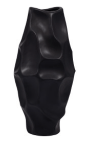 Geometric Black Vase