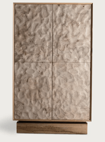 Unusual Hand Made Burl Cabinet