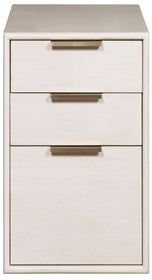 3 Drawer Axis Desk by Vanguard Furniture, bronze hardware