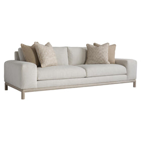 Two Cushion Sofa with Wide Arms on Natural Frame