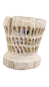 Unusual Teak Bowl or Vase