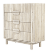 6 Drawer Dresser in Bleached Reeded Wood