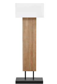 Pine Plank Floor Lamp on metal Base
