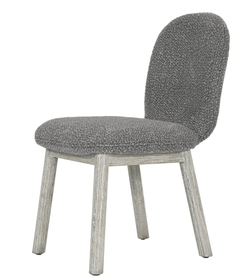Dining Chair in Oatmeal Boucle