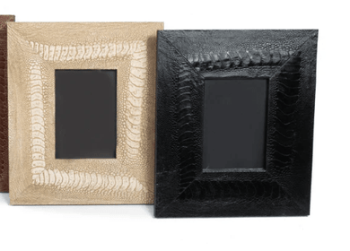 Ostrich Shin Leather Photo Frame