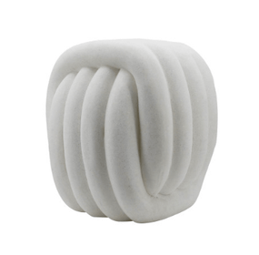 18" Quartz Resin Stool, White