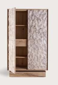 Unusual Hand Made Burl Cabinet