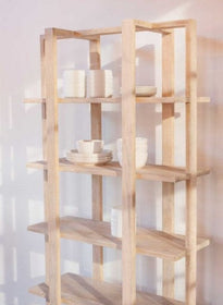 Sleek Wooden Shelf for Storage
