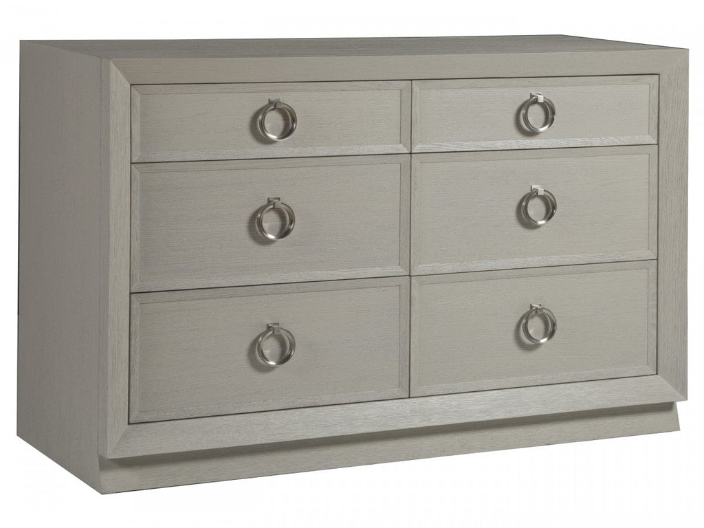 6 Drawer White Oak Double Dresser| Hamptons Furniture – English Country Home