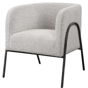 Barrell Back Occasional Chair in Performance Boucle