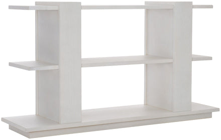 Architects Oak Console Table Or Bookshelf in White