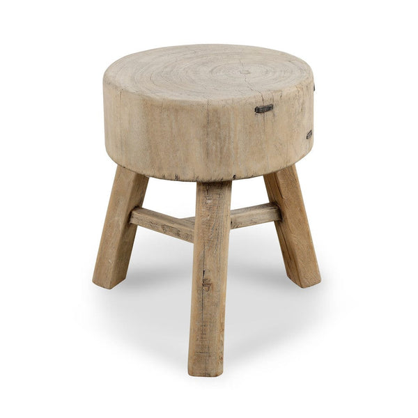 Reclaimed Wood Round Wooden Table or Stool