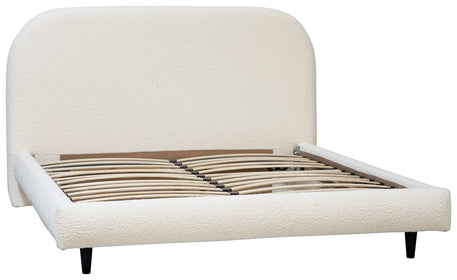 Modern Styled Boucle Bed, 2 sizes