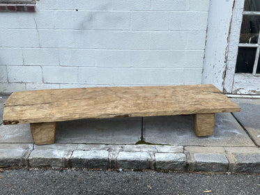 Low Hardwood Coffee Table, reclaimed wood.