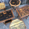 Bamboo Tables with Decoupage - Hamptons Furniture, Gifts, Modern & Traditional