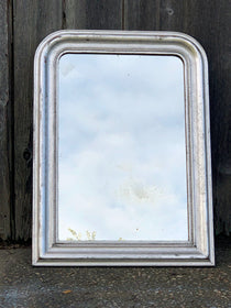 Antique Mirror in Silver Gilt with Original Glass