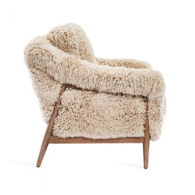 Genuine Tibetan Fur Occasional Chair
