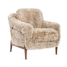 Genuine Tibetan Fur Occasional Chair