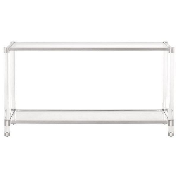 Brushed Stainless Steel Console Table