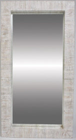 Large Whitewash Floor Mirror