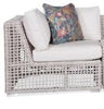 Open Square Weave Faux Wicker Outdoor Furniture/ Sectional Sofa by Braxton Culler