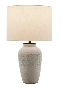 25" Textured Outdoor Table Lamp - Cordless, Rechargeable Bulb