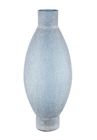 Blue Frosted Glass Vases - 3 Sizes