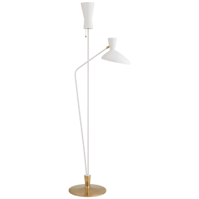 Austen Large Dual Function Floor Lamp in White