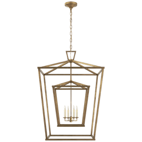 Extra Large Double Cage Lantern - Hamptons Furniture, Gifts, Modern & Traditional
