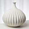 White Fluted Vases - 3 sizes