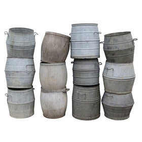 Zinc Wash Tubs - Hamptons Furniture, Gifts, Modern & Traditional
