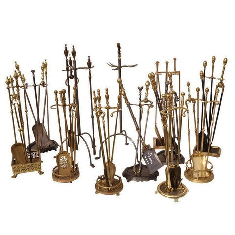 Old Brass & Iron Fireplace Tools – English Country Home