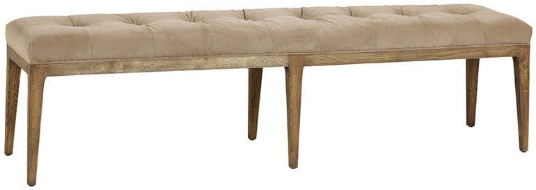 Upholstered Bench with Oak Frame - Hamptons Furniture, Gifts, Modern & Traditional