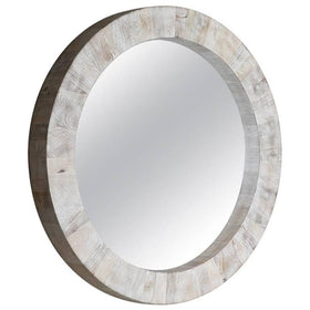 Circular Mango Wood Wall Mirror - Hamptons Furniture, Gifts, Modern & Traditional