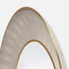 Round Concave Faux Shagreen Mirror in 2 sizes, multiple finishes