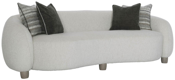 Curved Lines Sofa in Boucle