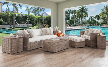 Outdoor Driftwood Sofa