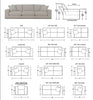 Exceptionally comfortable & Stylish Modern Sofa, Made in the USA
