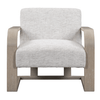 Occasional Chair in Grey Tweed Performance Fabric