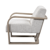 Occasional Chair in Grey Tweed Performance Fabric