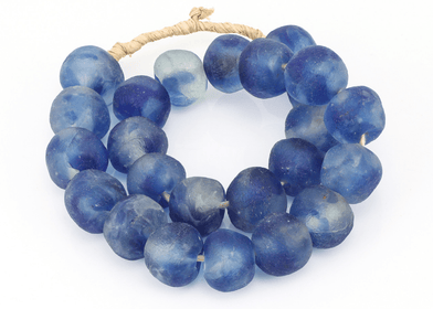 Blue Sea Glass Beads