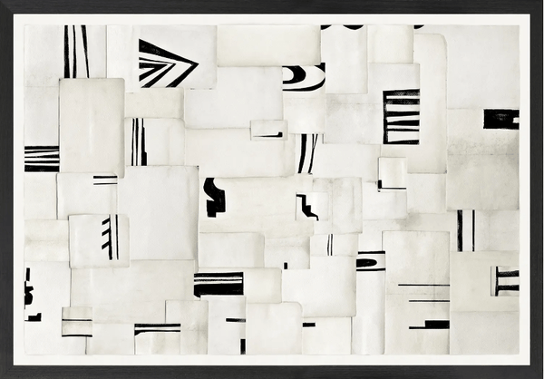 Contemporary Black and White Abstract
