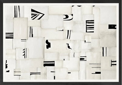 Contemporary Black and White Abstract