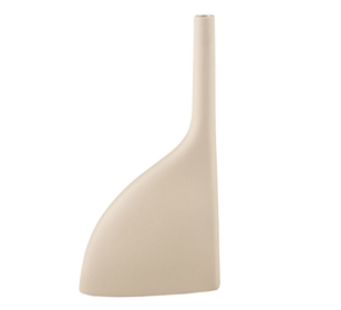 Matte White Abstract Vase