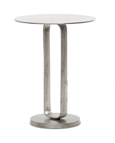 Douglas End Table Raw Antique Nickel