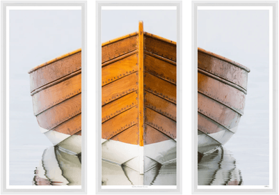 Canoe Framed Triptych Photo