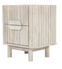 6 Drawer Dresser in Bleached Reeded Wood